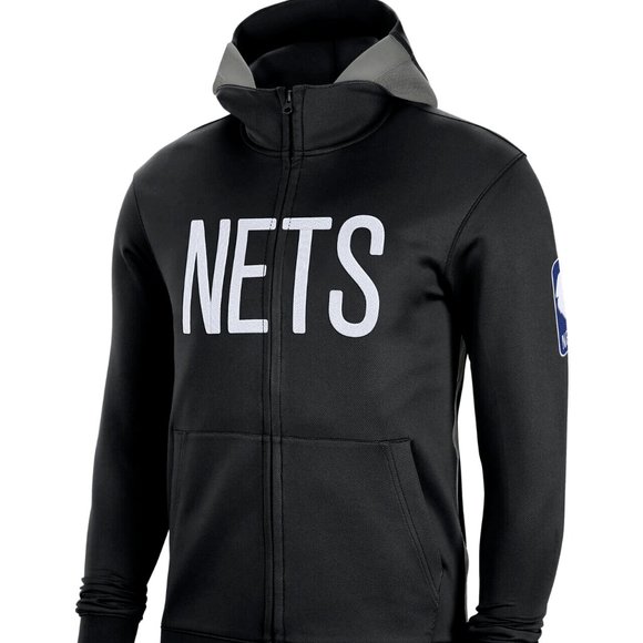 *Authentic** $155 XL Nike NBA ShowTime New Jersey Nets Zip Hoodie Jacket DN7790 - Picture 2 of 7